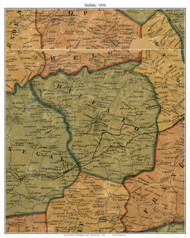 Buffalo Township, Pennsylvania 1856 Old Town Map Custom Print - Washington Co.