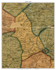 Canton Township, Pennsylvania 1856 Old Town Map Custom Print - Washington Co.