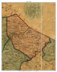 Cecil Township, Pennsylvania 1856 Old Town Map Custom Print - Washington Co.