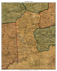 East Finley Township, Pennsylvania 1856 Old Town Map Custom Print - Washington Co.