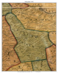 Fallowfield Township, Pennsylvania 1856 Old Town Map Custom Print - Washington Co.