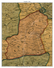 Franklin Township, Pennsylvania 1856 Old Town Map Custom Print - Washington Co.