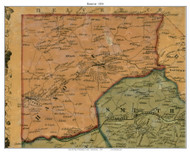 Hanover Township, Pennsylvania 1856 Old Town Map Custom Print - Washington Co.