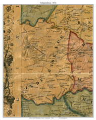 Independence Township, Pennsylvania 1856 Old Town Map Custom Print - Washington Co.