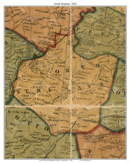 North Strabane Township, Pennsylvania 1856 Old Town Map Custom Print - Washington Co.