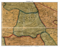 Nottingham Township, Pennsylvania 1856 Old Town Map Custom Print - Washington Co.
