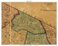 Peters Township, Pennsylvania 1856 Old Town Map Custom Print - Washington Co.