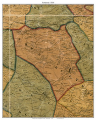Somerset Township, Pennsylvania 1856 Old Town Map Custom Print - Washington Co.