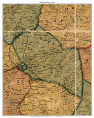 South Strabane Township, Pennsylvania 1856 Old Town Map Custom Print - Washington Co.