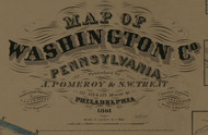 Title of Source Map - Washington Co., Pennsylvania 1861 - NOT FOR SALE - Washington Co.