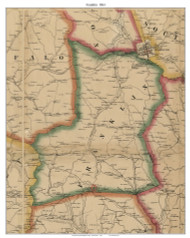 Franklin Township, Pennsylvania 1861 Old Town Map Custom Print - Washington Co.
