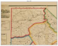 Hanover Township, Pennsylvania 1861 Old Town Map Custom Print - Washington Co.