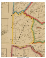 Independence Township, Pennsylvania 1861 Old Town Map Custom Print - Washington Co.