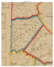 Jefferson Township, Pennsylvania 1861 Old Town Map Custom Print - Washington Co.