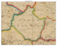 North Strabane Township, Pennsylvania 1861 Old Town Map Custom Print - Washington Co.