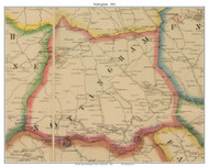 Nottingham Township, Pennsylvania 1861 Old Town Map Custom Print - Washington Co.