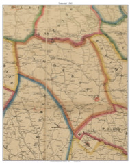 Somerset Township, Pennsylvania 1861 Old Town Map Custom Print - Washington Co.
