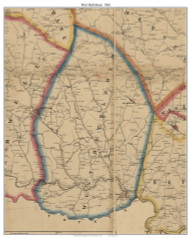 West Bethlehem Township, Pennsylvania 1861 Old Town Map Custom Print - Washington Co.