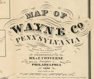 Title of Source Map - Wayne Co., Pennsylvania 1860 - NOT FOR SALE - Wayne Co.