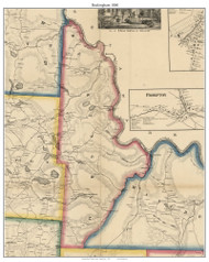 Buckingham Township, Pennsylvania 1860 Old Town Map Custom Print - Wayne Co.