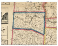 Canaan Township, Pennsylvania 1860 Old Town Map Custom Print - Wayne Co.