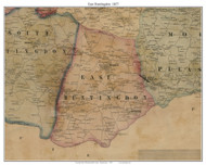 East Huntingdon Township, Pennsylvania 1857 Old Town Map Custom Print - Westmoreland Co.