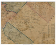 Ligonier Township, Pennsylvania 1857 Old Town Map Custom Print - Westmoreland Co.