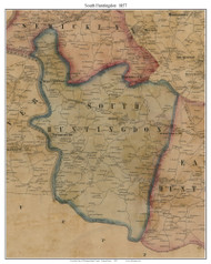 South Huntingdon Township, Pennsylvania 1857 Old Town Map Custom Print - Westmoreland Co.