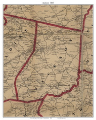 Jackson Township, Pennsylvania 1860 Old Town Map Custom Print - York Co.