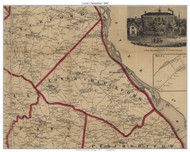 Lower Chanceford Township, Pennsylvania 1860 Old Town Map Custom Print - York Co.