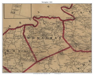 Monaghan Township, Pennsylvania 1860 Old Town Map Custom Print - York Co.