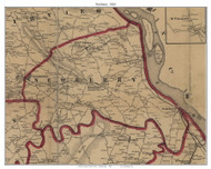 Newberry Township, Pennsylvania 1860 Old Town Map Custom Print - York Co.
