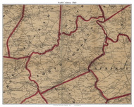 North Codorus Township, Pennsylvania 1860 Old Town Map Custom Print - York Co.
