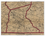 Shrewsbury Township, Pennsylvania 1860 Old Town Map Custom Print - York Co.