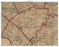 Warrington Township, Pennsylvania 1860 Old Town Map Custom Print - York Co.