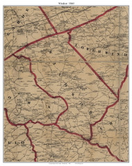 Windsor Township, Pennsylvania 1860 Old Town Map Custom Print - York Co.