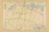 Dighton, Massachusetts 1895 Old Town Map Reprint - Bristol Co.