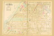 Fall River City - Plate 2, Massachusetts 1895 Old Town Map Reprint - Bristol Co.