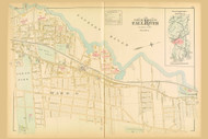 Fall River City - Plate 4, Massachusetts 1895 Old Town Map Reprint - Bristol Co.