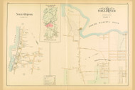 Fall River City - Plate 7, Massachusetts 1895 Old Town Map Reprint - Bristol Co.