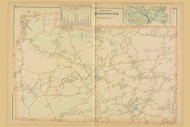 Rehoboth, Massachusetts 1895 Old Town Map Reprint - Bristol Co.