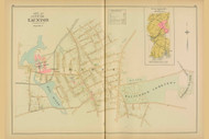 Taunton City - Plate 4, Massachusetts 1895 Old Town Map Reprint - Bristol Co.