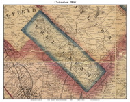 Cheltenham Township, Pennsylvania 1860 Old Town Map Custom Print - Montgomery Co.