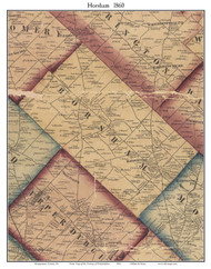 Horsham Township, Pennsylvania 1860 Old Town Map Custom Print - Montgomery Co.