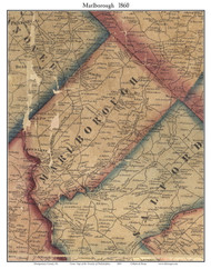 Marlborough Township, Pennsylvania 1860 Old Town Map Custom Print - Montgomery Co.