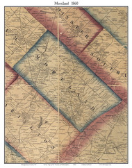 Moreland Township, Pennsylvania 1860 Old Town Map Custom Print - Montgomery Co.