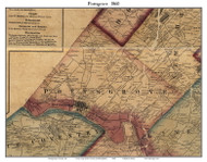 Pottsgrove Township, Pennsylvania 1860 Old Town Map Custom Print - Montgomery Co.