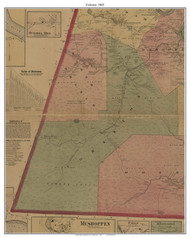Forkston Township, Pennsylvania 1869 Old Town Map Custom Print - Wyoming Co.