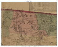 Lemon Township, Pennsylvania 1869 Old Town Map Custom Print - Wyoming Co.