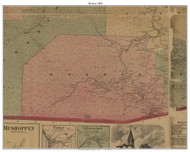 Monroe Township, Pennsylvania 1869 Old Town Map Custom Print - Wyoming Co.